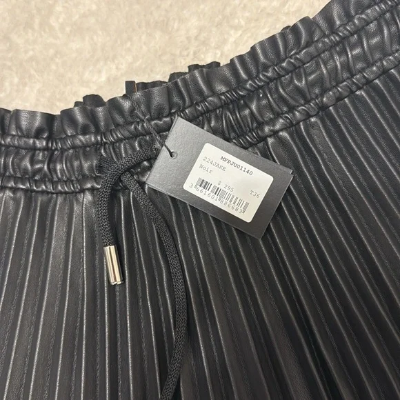 Maje Black Pleated Mini Skirt - Picture 2 of 5